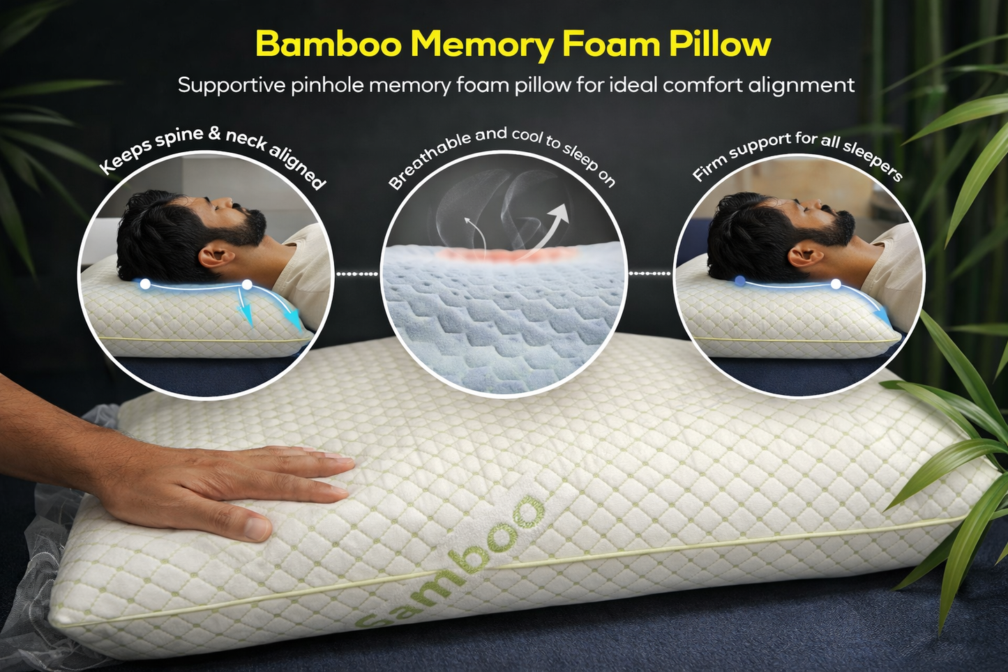 spinemat memory foam pillow