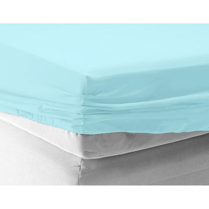 RelaxMax 100% Cotton Elastic Fitted Bedsheet with 2 Pillow Cover