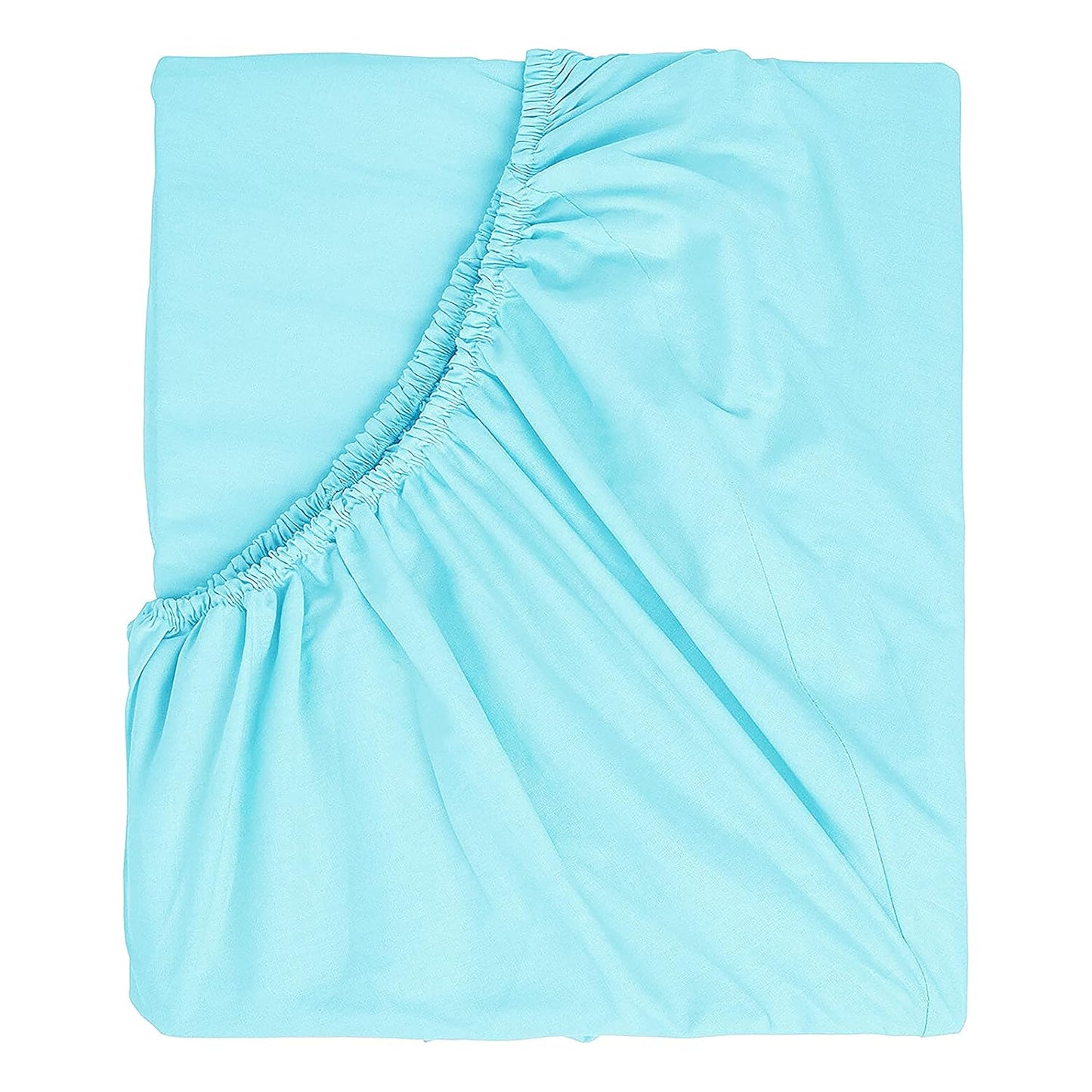 RelaxMax 100% Cotton Elastic Fitted Bedsheet with 2 Pillow Cover