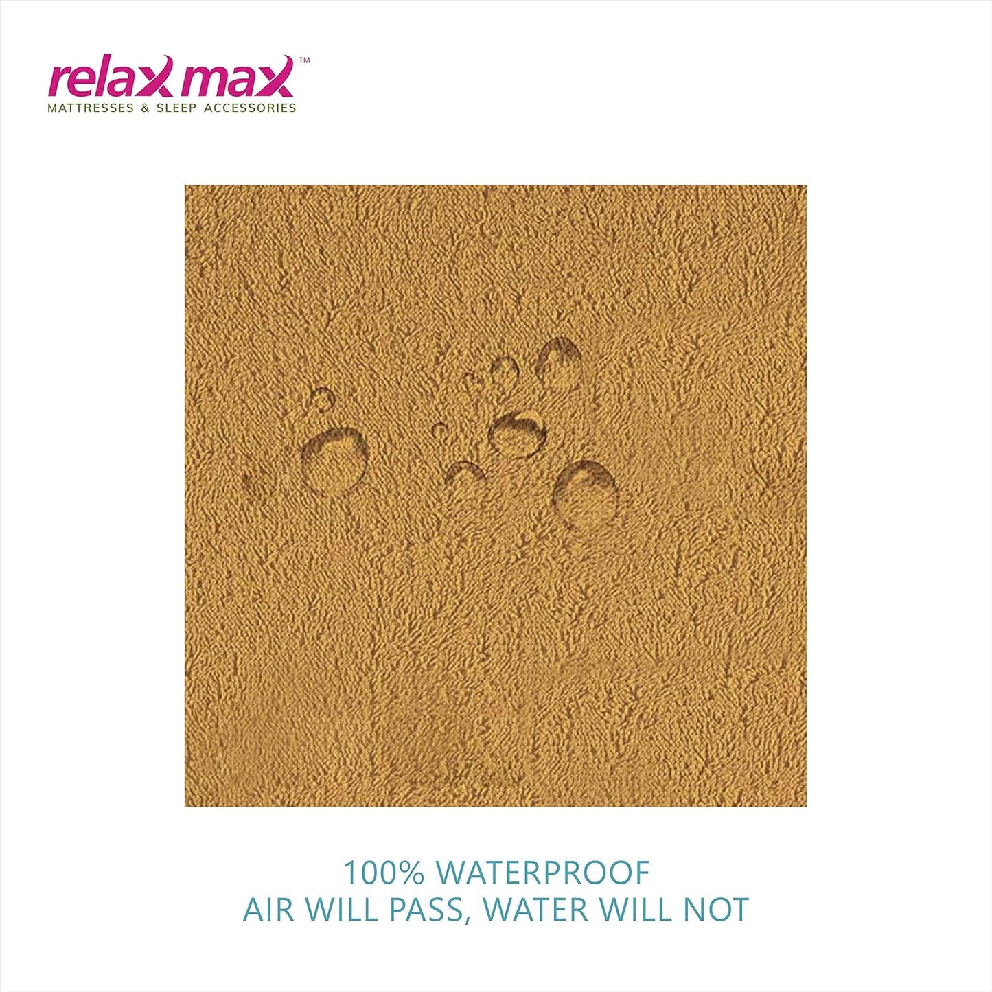 RelaxMax Terry Cotton Waterproof Mattress Protector