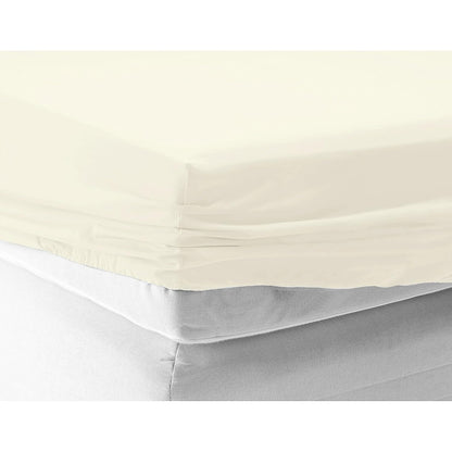 RelaxMax 100% Cotton Elastic Fitted Bedsheet with 2 Pillow Cover