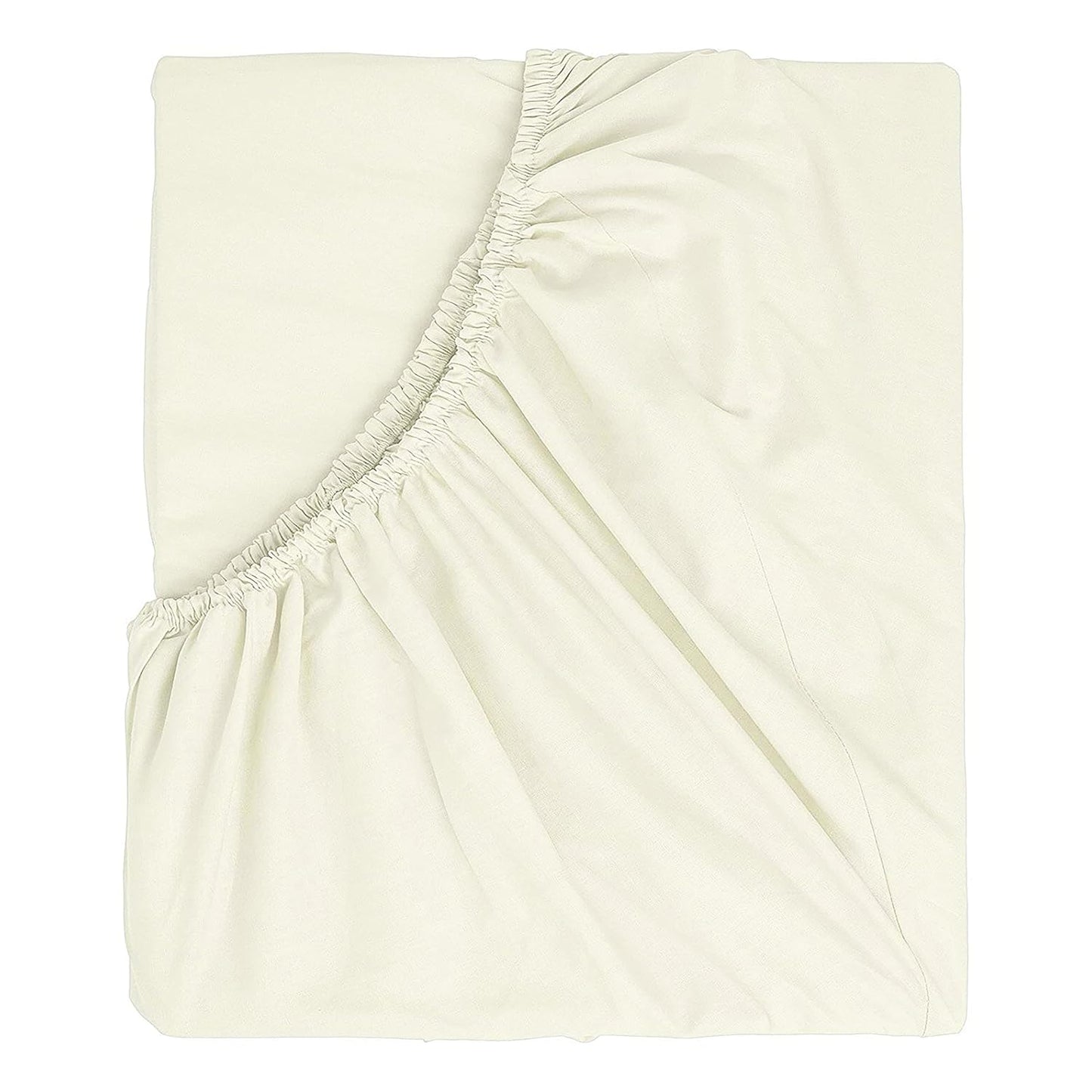 RelaxMax 100% Cotton Elastic Fitted Bedsheet with 2 Pillow Cover