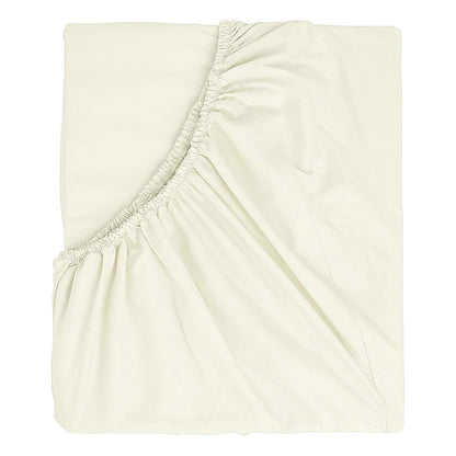 RelaxMax 100% Cotton Elastic Fitted Bedsheet with 2 Pillow Cover
