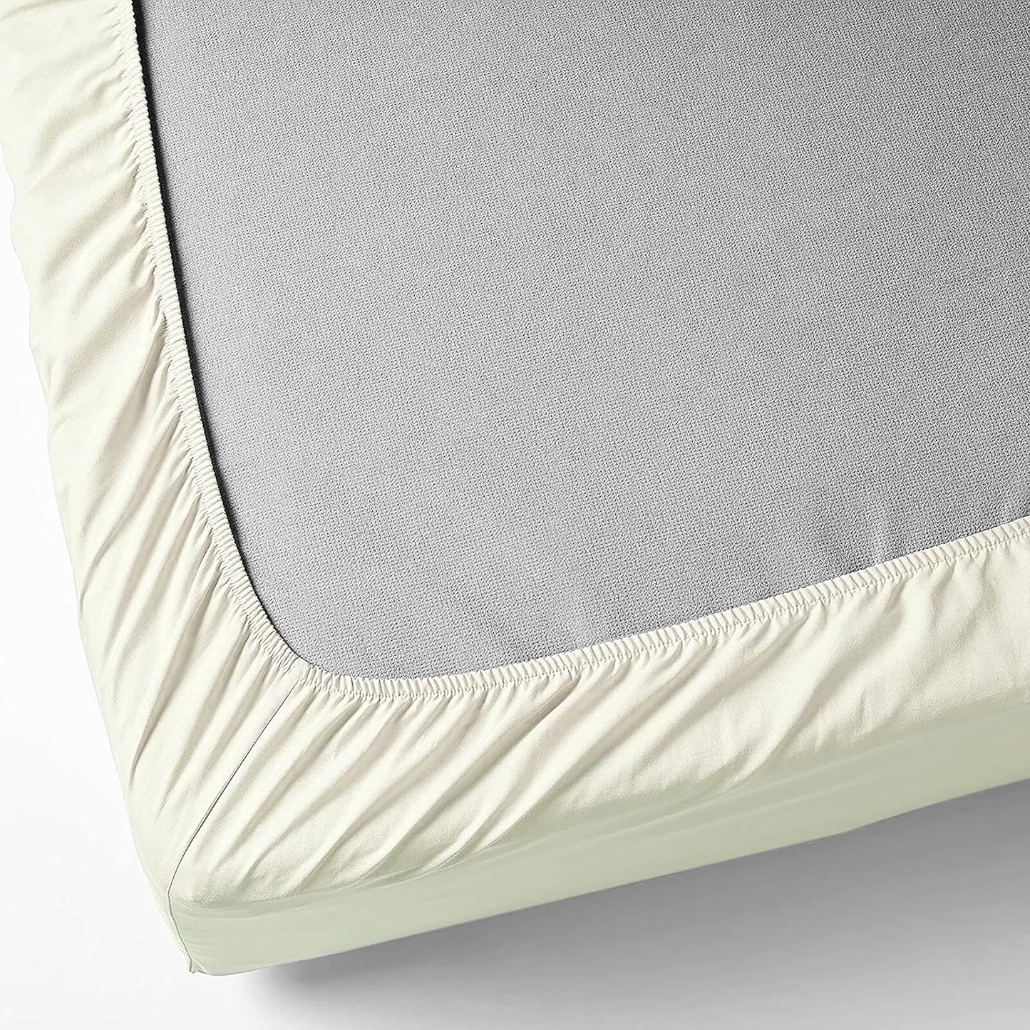 RelaxMax 100% Cotton Elastic Fitted Bedsheet with 2 Pillow Cover