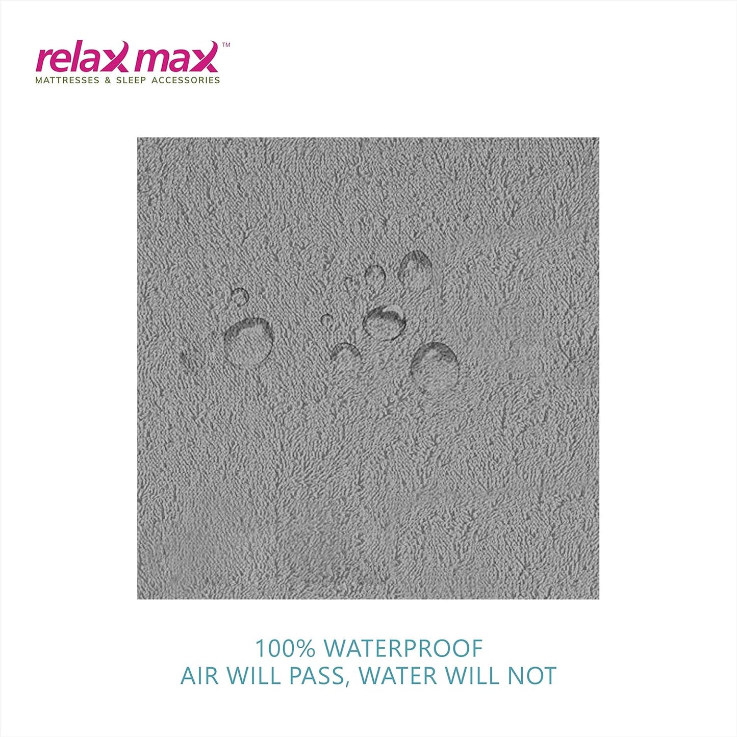 RelaxMax Terry Cotton Waterproof Mattress Protector