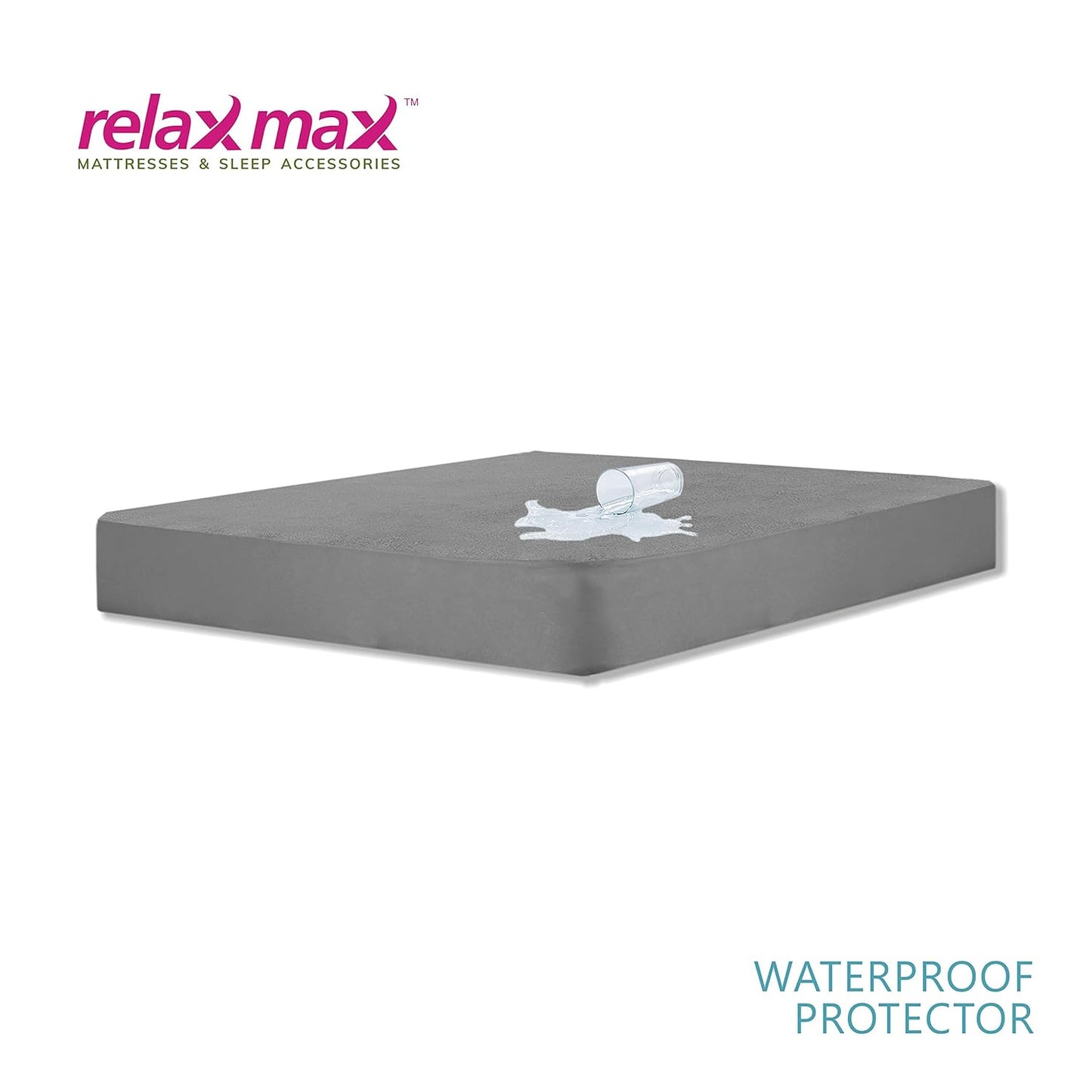 RelaxMax Terry Cotton Waterproof Mattress Protector