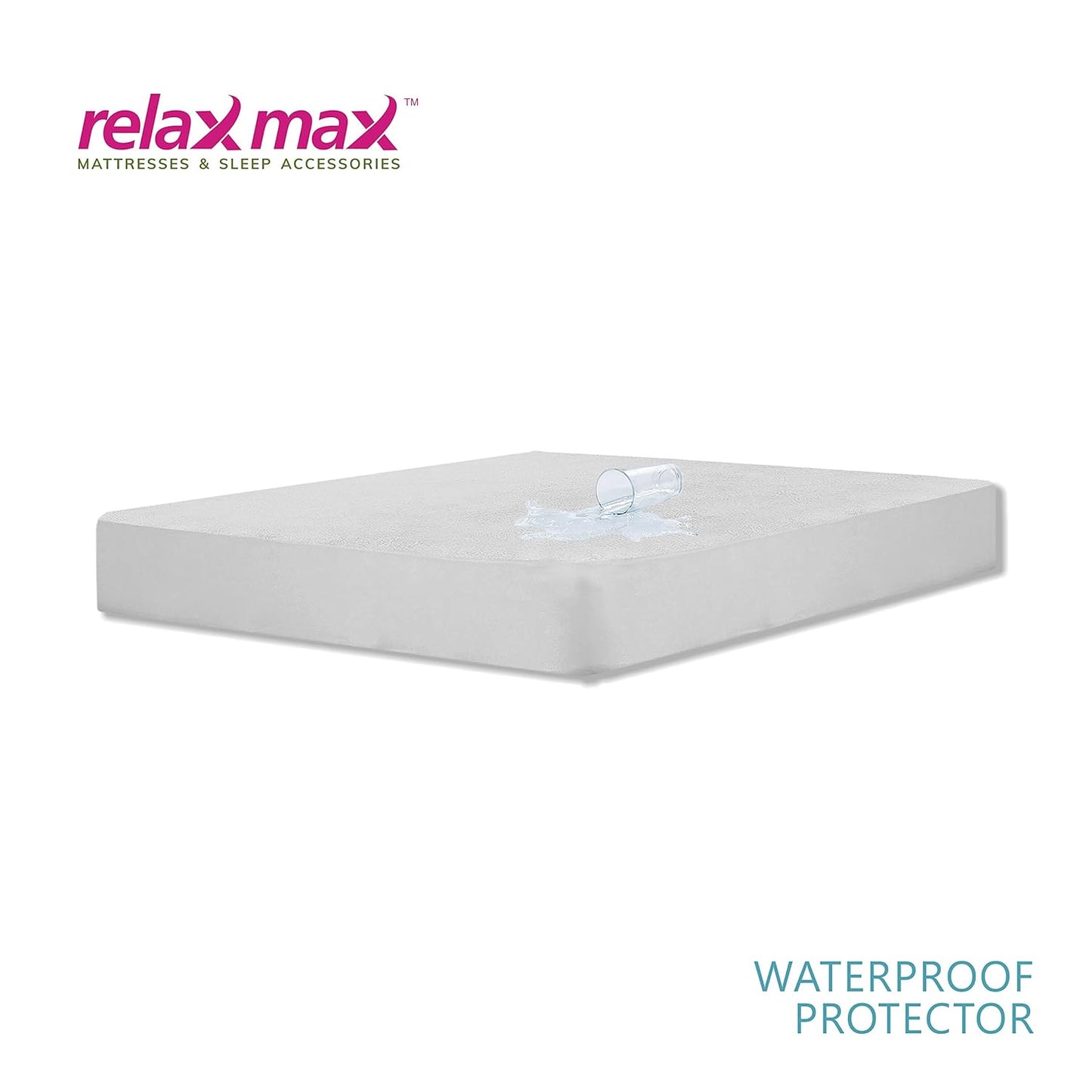 RelaxMax Terry Cotton Waterproof Mattress Protector