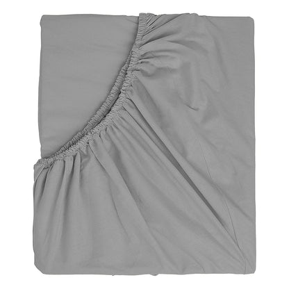 RelaxMax 100% Cotton Elastic Fitted Bedsheet with 2 Pillow Cover