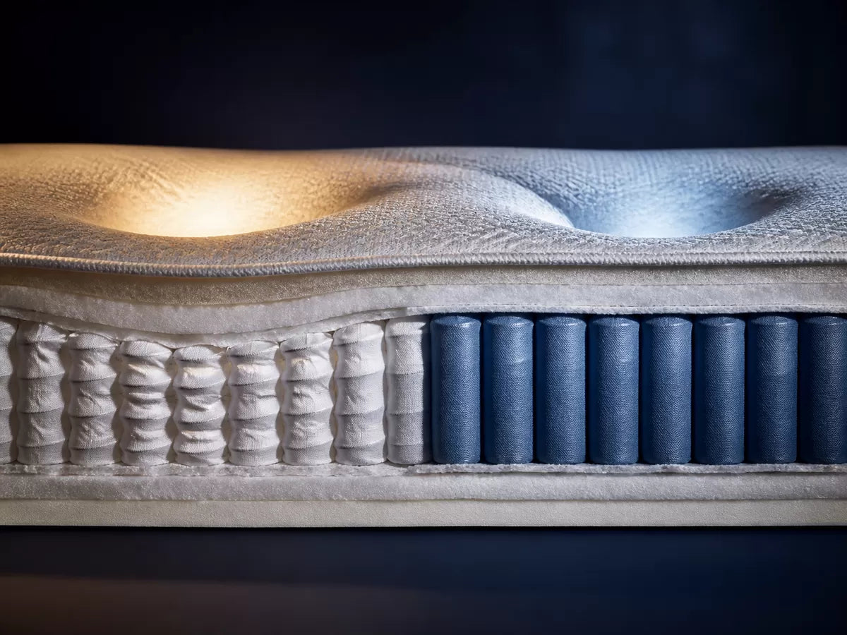 A mattress being measured for a custom bed