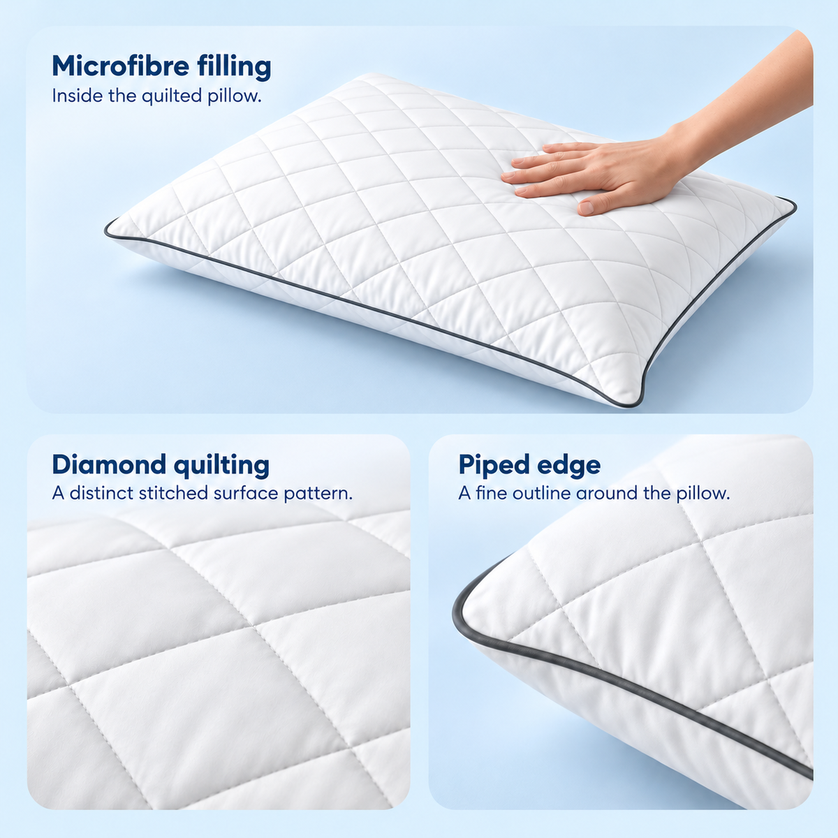 Quilted Microfibre Pillow